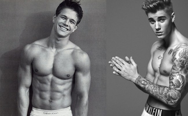 mark wahlberg justin Bieber calvin klein