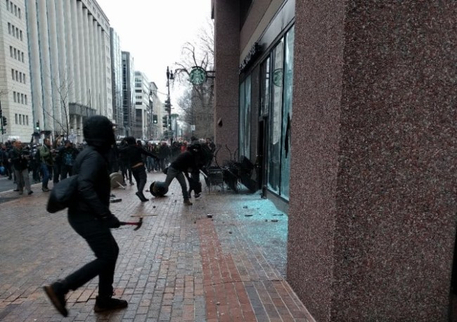 trump inauguration violence