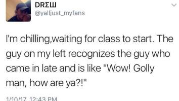 This Is The Greatest Story Ever About Walking In Late To A College Lecture