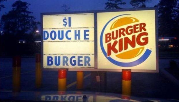 burger king sign