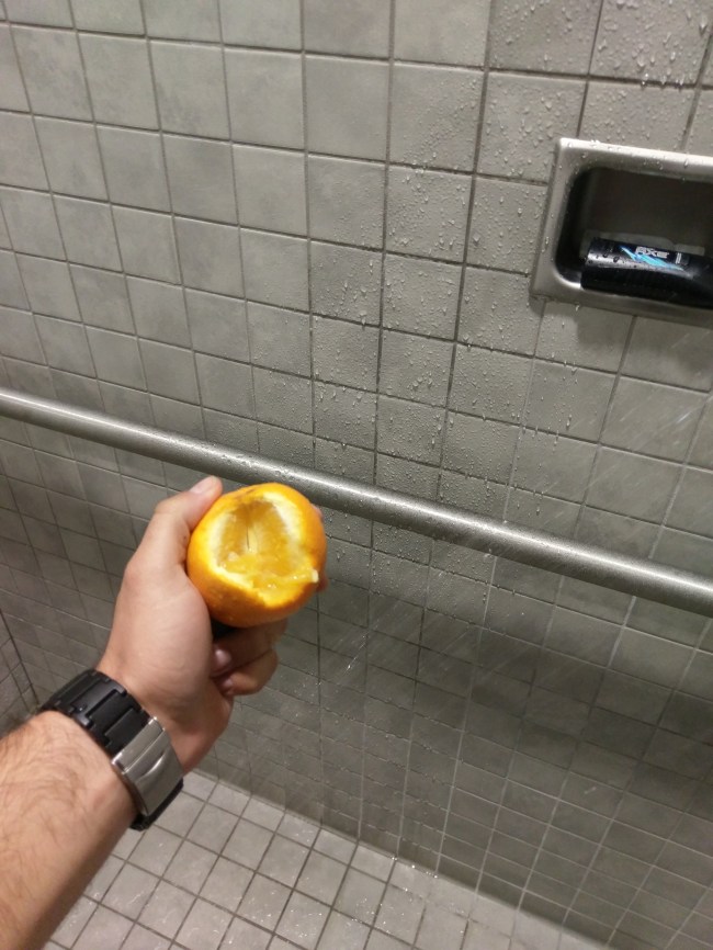 shower orange