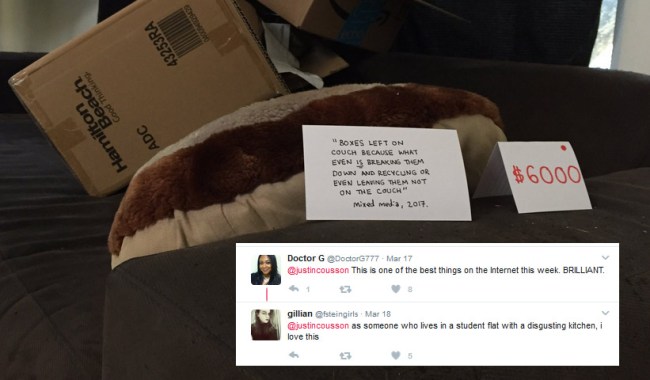greatest passive aggressive response messy roommate