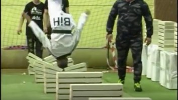 16-Year-Old Karate Kid Breaks World Record By Smashing 111 Concrete Blocks With His Head In 34 Seconds