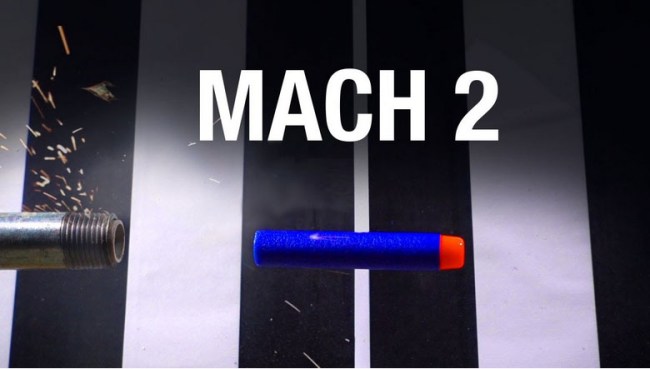 nerf dart fired twice speed sound
