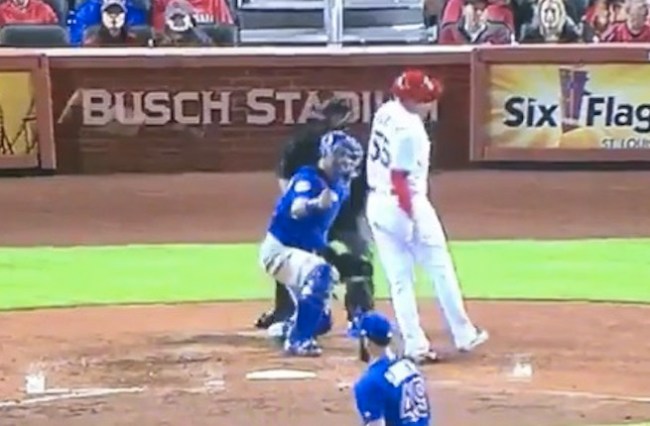 baseball player hit by ball