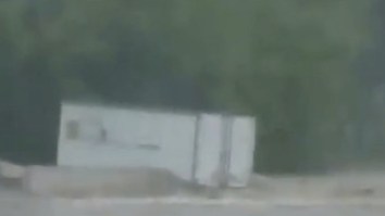 Flash Flooding In Missouri Sweeps Away Semi-Truck Like It’s A Leaf On A River