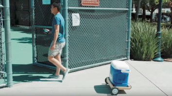 Genius Bro Inventor Creates A Cooler That Will Follow You Around Like A Dog AND Keep Your Beer Icy Cold