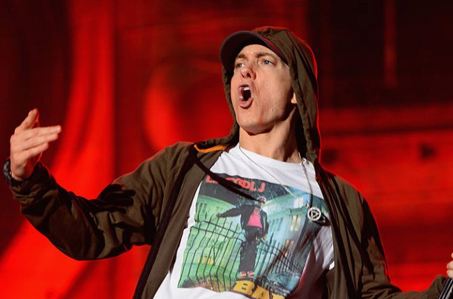 eminem surprises flint high school graduating students