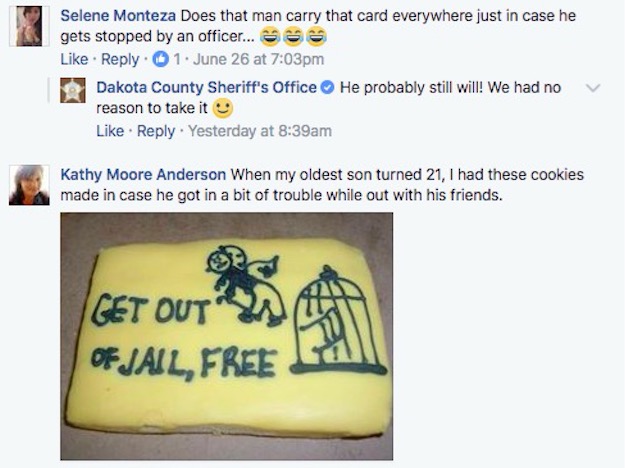 Minnesota criminal uses get out of jail free card