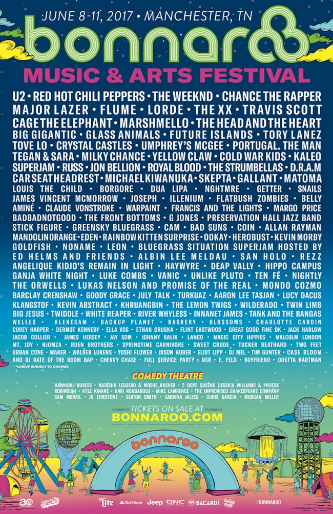 bonnaroo 2017 lineup