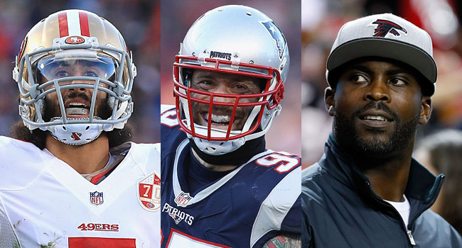Chris Long Colin Kaepernick Michael Vick