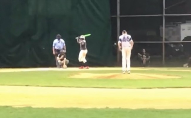 Dad Catches Home Run Hit By Son