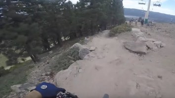 Bro Wears A GoPro During A Mountain Biking Race And This Will Wake You Up Faster Than Coffee
