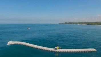 Surfer Bros Build A Floating Dock In the Middle Of The Waves To Shred Gnar