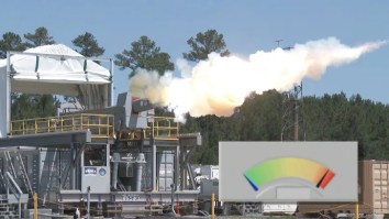Navy’s Railgun Fires At Mach 6 And The Projectile Moves So Fast It Vaporizes The Air Into A Smoke Cloud