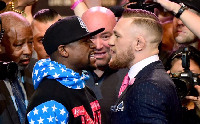video what mayweather mcgregor said face to face