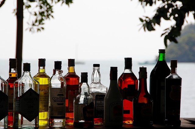 alcohol bottles