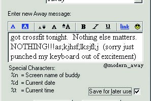 Hilarious New Instagram Account Imagines What It’d Be Like If People Still Had AIM Away Messages In 2017