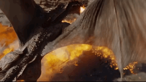 Drogon Fire GIF Game of Thrones