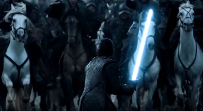 Game of thrones star wars lightsaber fights