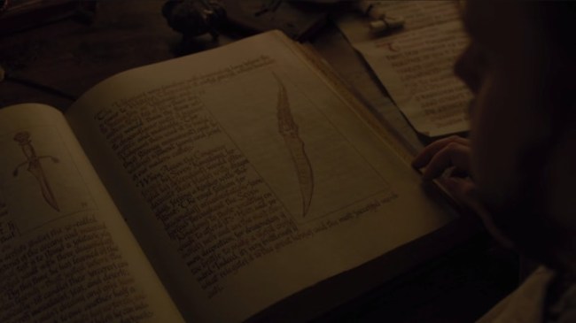 samwell tarly dagger book