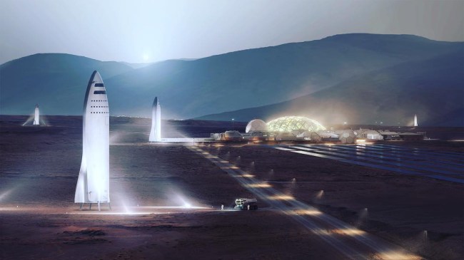 elon musk mars colony