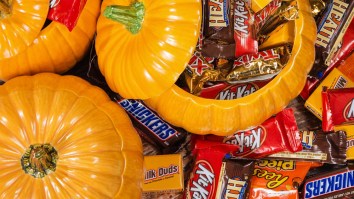 This Grown Man Stole A Bowl Of Halloween Candy Off Of A Porch, Why?