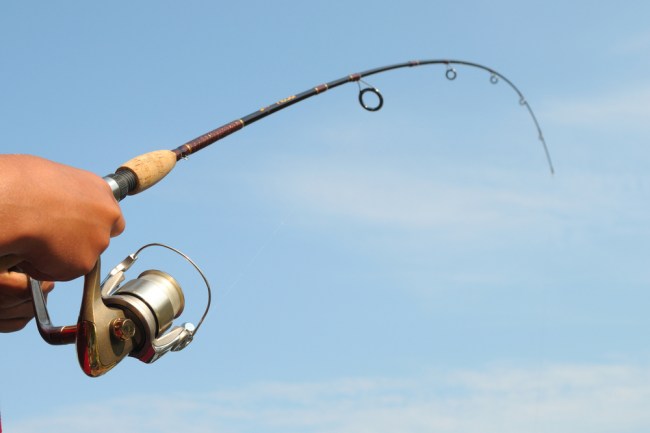bent rod fishing