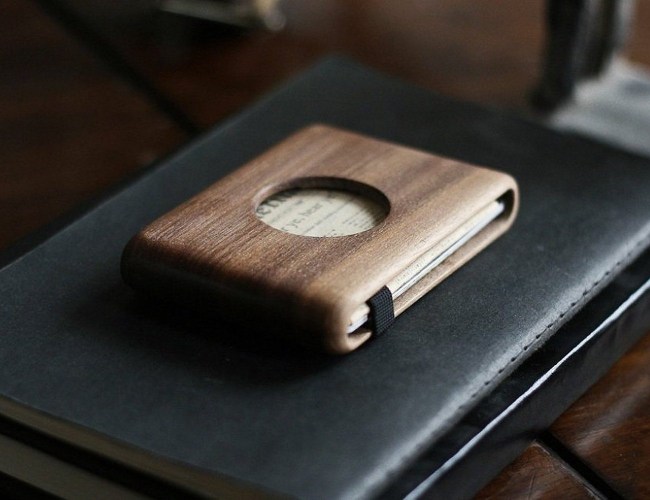 wooden wallets