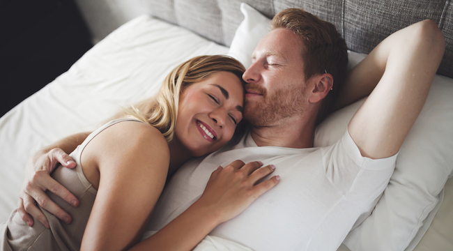 couple in bed