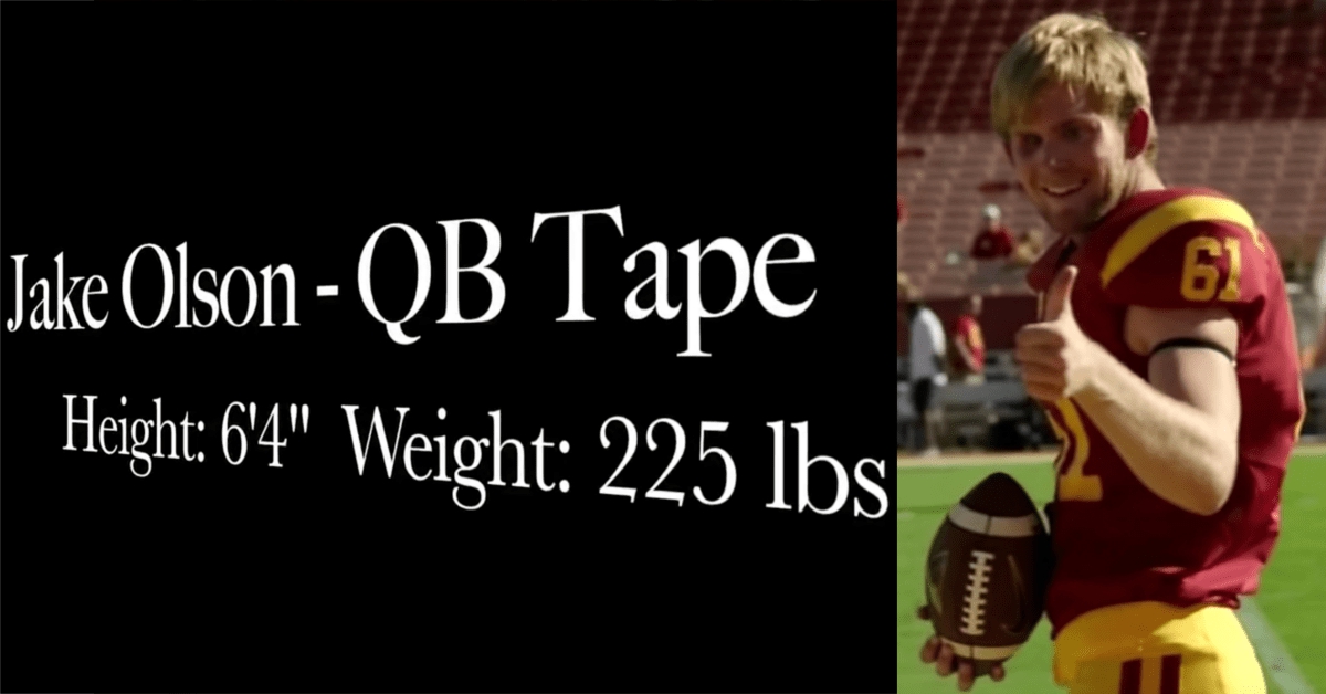 jake olson usc blind qb video