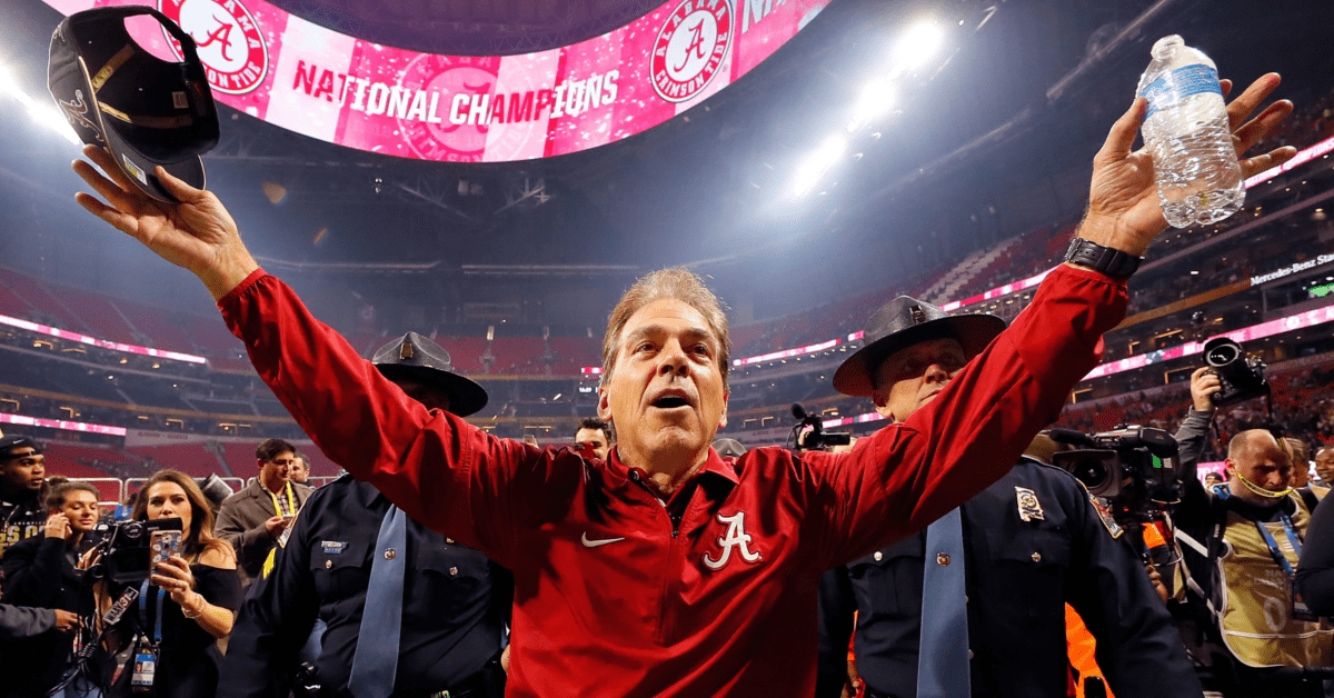 nick saban dancing