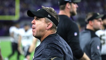 Photos Emerge Of Sean Payton Taunting Vikings Fans Just Prior To Stefon Diggs’ Game-Winning TD