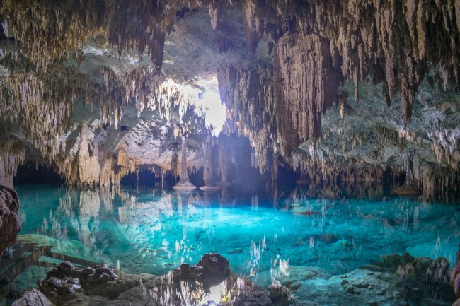 Sac Actun Cenote Underwater Cave Yucatan Peninsula Mexico Riviera Maya