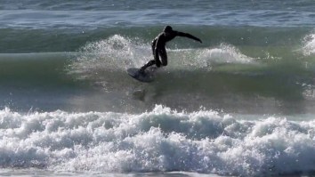 Frigid Temps Are Turning Ocean Waves Into ‘Rideable Slurpees’