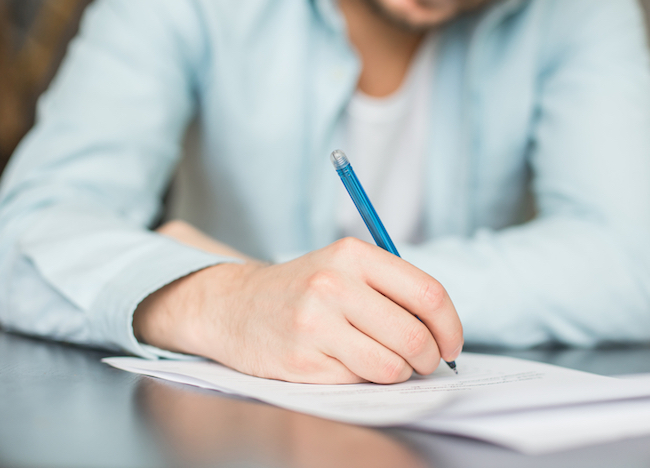 writing a letter