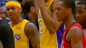 Rajon Rondo And Isaiah Thomas Got Ejected In The First Quarter After Rondo Salted Isaiah About The Celtics Video Tribute