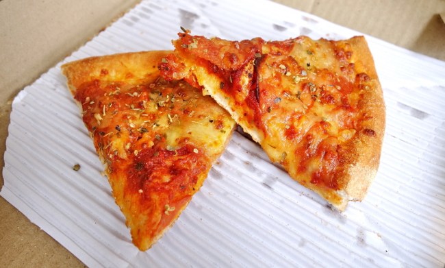 leftover pizza