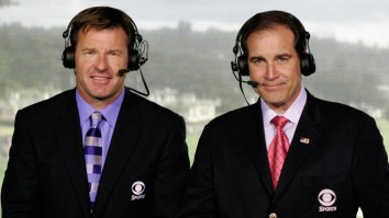 Nick Faldo Got A Hole-In-One On The Insane Par Three Jim Nantz Has In His Freaking Backyard