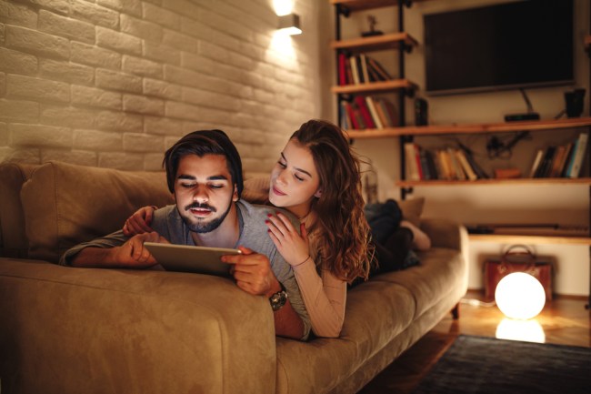 watching tv movies on tablet