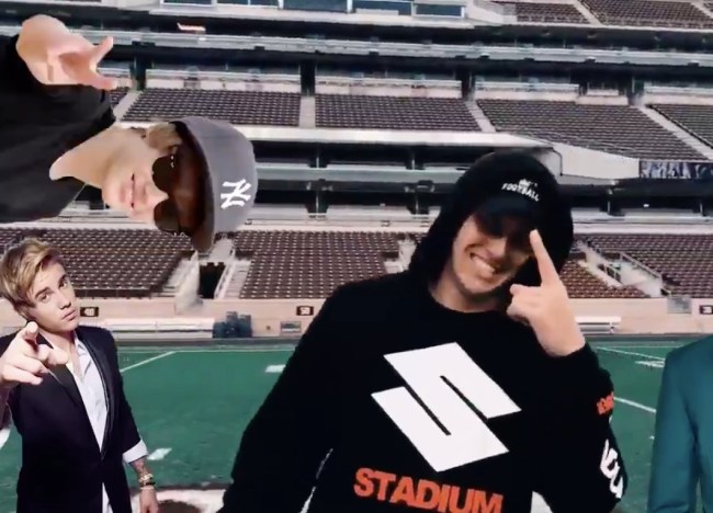 Texas A&M QB Nick Starkel Justin Bieber