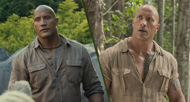 dwayne johnson looks same every movie