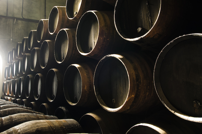 whiskey barrels