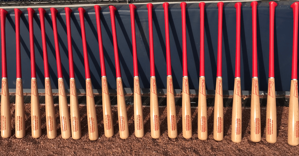 budweiser mlb bats