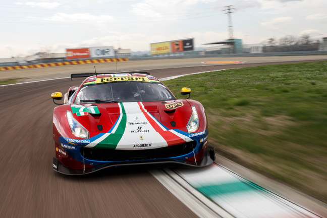 Ferrari 488 GTE Evo Debut Fiorano
