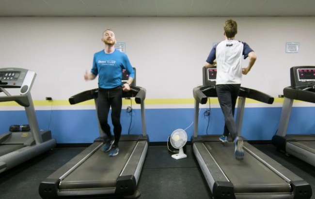 Aaron Yoder world's fastest backward runner
