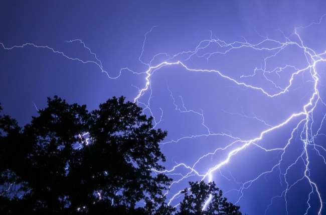 lightning strikes