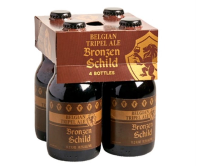 bronzen schild tripel