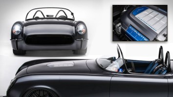 How Cool Would It Be To Drive Around In This Custom 1954 ‘Death Star’ Corvette Convertible?