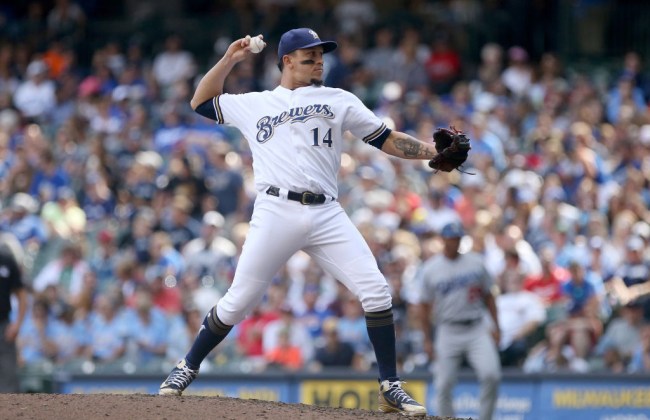 hernan perez slowest hit by pitch